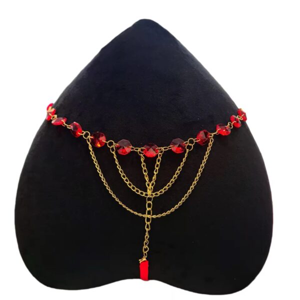 Red Ruby Chain Thong