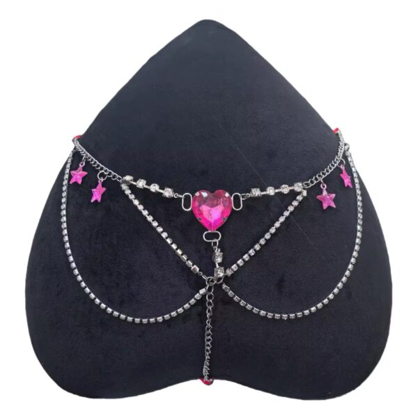 img_3148 Pink Heart with Rhinestone Thong