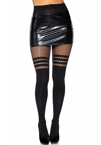 Midnight Illusion Thigh-High Tights