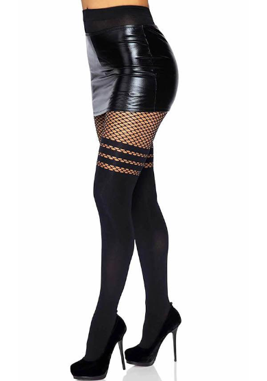Midnight Illusion Thigh-High Tights