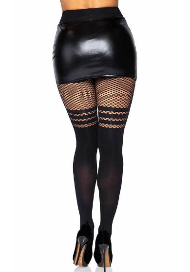 Midnight Illusion Thigh-High Tights
