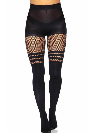 Midnight Illusion Thigh-High Tights