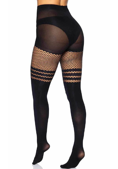 Midnight Illusion Thigh-High Tights