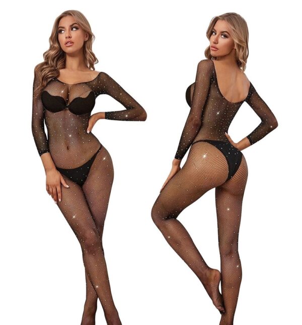 Night Crystal Bodystocking Mesh
