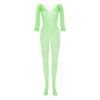 Glow In The Dark -Women’s Long Sleeve Free Size Fishnet Bodystocking with Open Detail