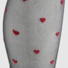 Red Hearts High Thigh Stockings