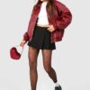 Red Hearts High Thigh Stockings