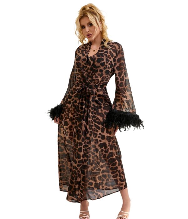Wild Nights Leopard Glam Robe