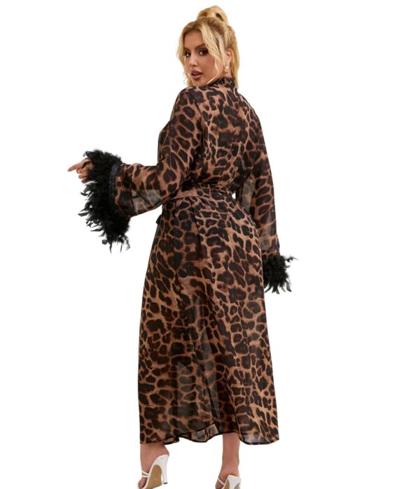 Wild Nights Leopard Glam Robe