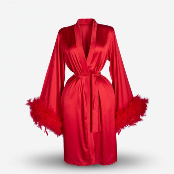 Scarlet Royale Satin Robe