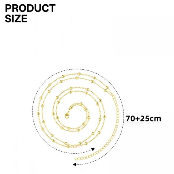 Golden Pearl Layered Waist Chain