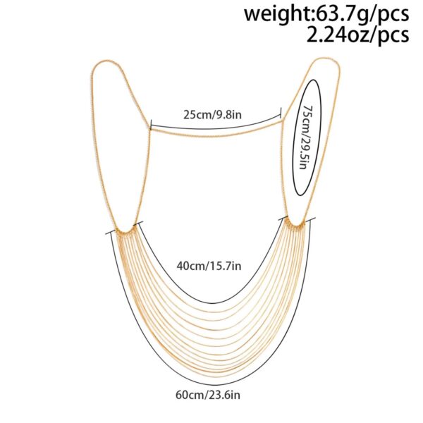 Seraphina Drape Gold Body Chain