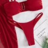 Lustrelle 3PCS Bikini Red Set