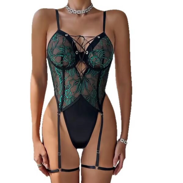 Emerald Noire Corset Bodysuit
