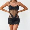 Noir Temptation Lace Chemise