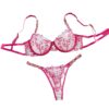 Amour Pop Embroidery Lingerie Set