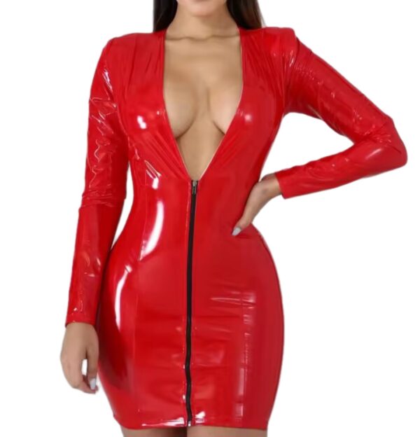 Vixen Verdict Zip Dress-Red