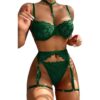 Jade Temptress Lingerie Set