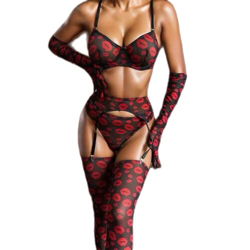 Lip Lock Fantasy Lingerie Set