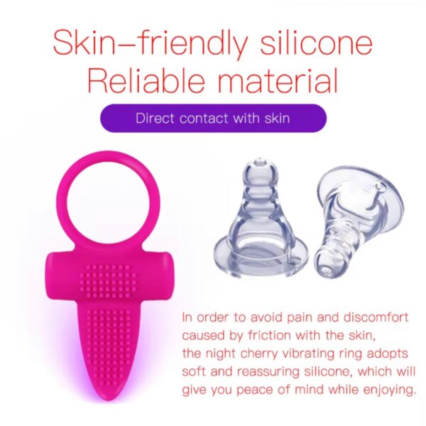 Cherry Pulse Duo Vibrating Ring