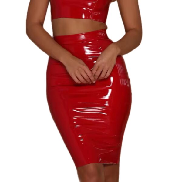 Sexy Lady In Red Skirt