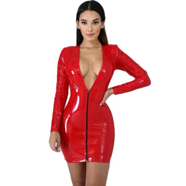 Vixen Verdict Zip Dress-Red