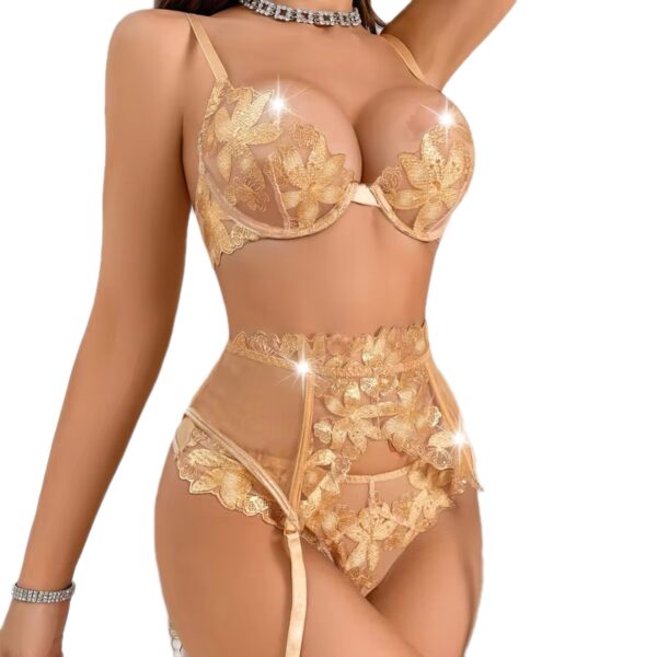 Golden Ember Luxe Lingerie Set