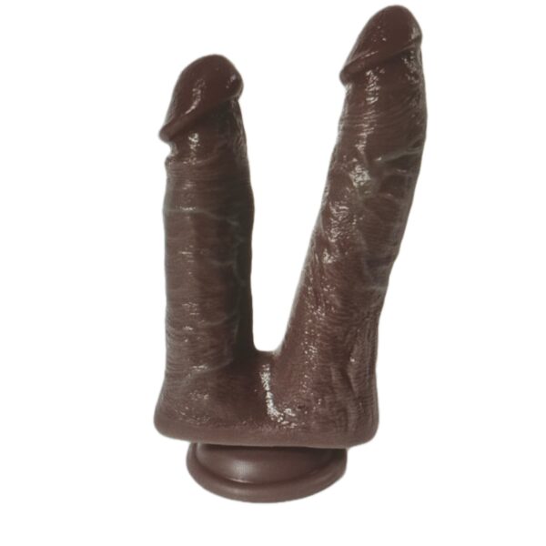 Desire Dual Dominion Realistic 7 inch Double Dildo-Brown