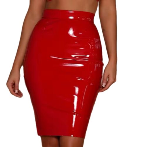 Sexy Lady In Red Skirt