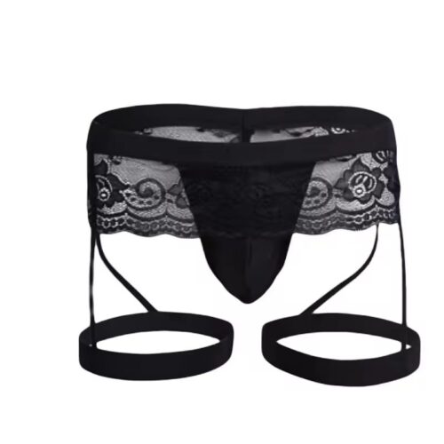 Black Mesh Lace Sissy Panty