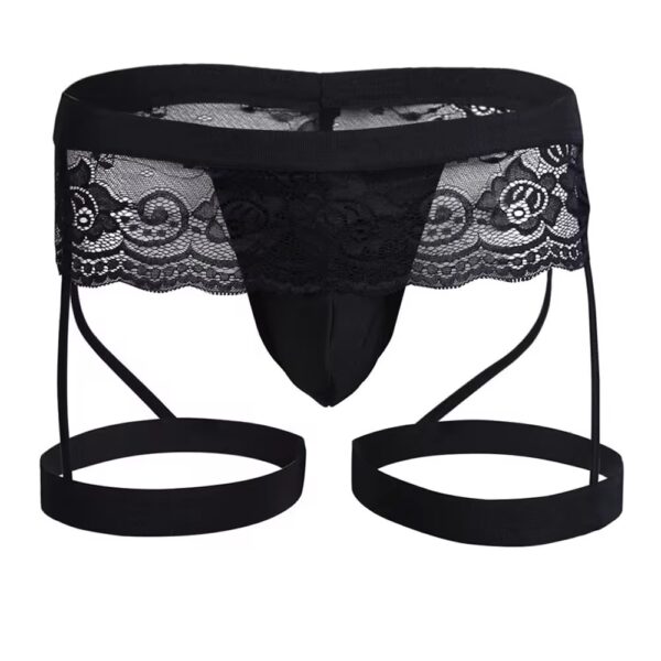 Black Mesh Lace Sissy Panty