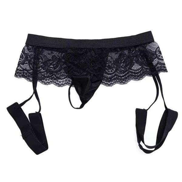 Black Mesh Lace Sissy Panty