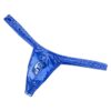 Electric Blue Metallic Micro Thong