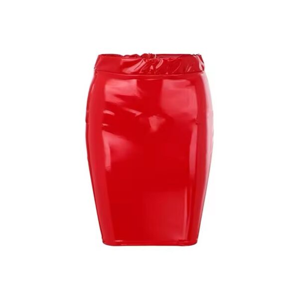 Sexy Lady In Red Skirt