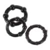 3-Piece Textured Manual CockRing Set