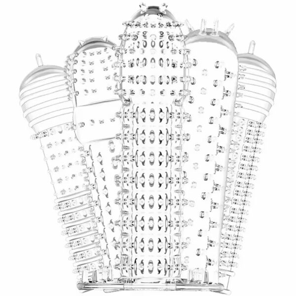 Textured Reusable Condom Sleeve Collection
