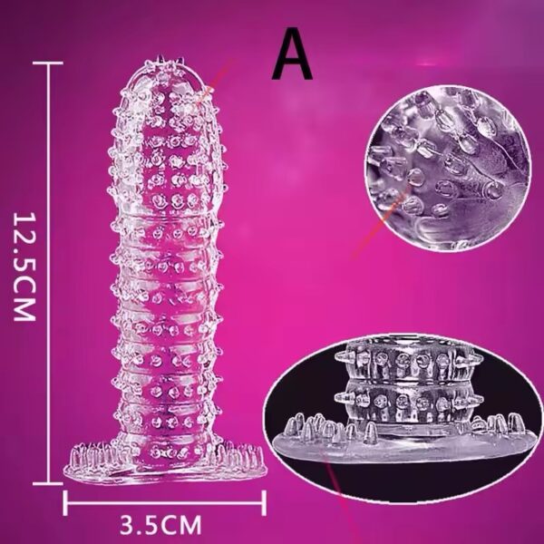 Textured Reusable Condom Sleeve Collection