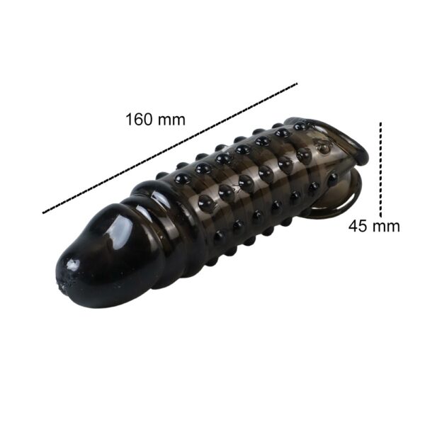 Black Reusable Spike Condoms