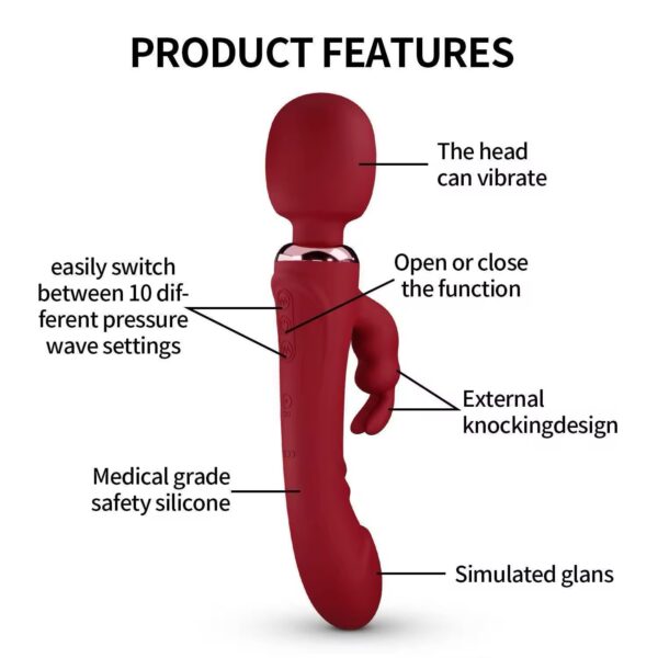 Desire Pulse Wand Viberator Black