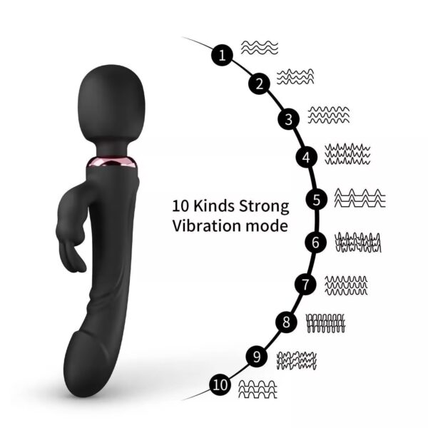 Desire Pulse Wand Viberator Black