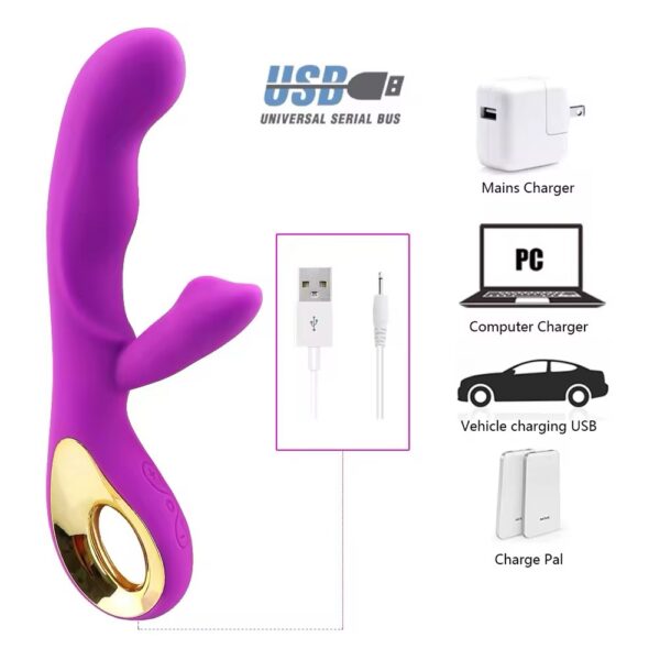 Desire DualCurve Rabbit Vibrator