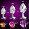 Crystal Jewel Metal Plug-Medium