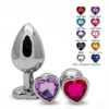 Heart Crystal Metal Plug