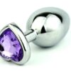 Heart Crystal Metal Plug