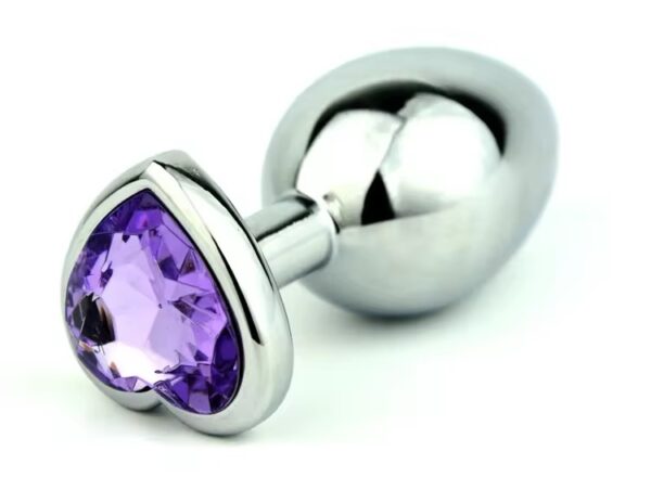 Heart Crystal Metal Plug