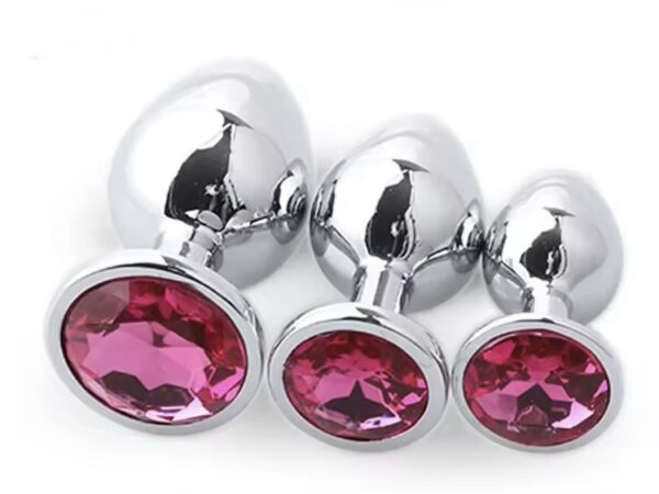 Crystal Jewel Metal Plug Set (3PCS)
