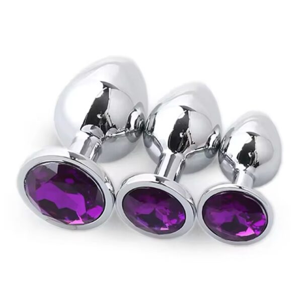 Crystal Jewel Metal Plug Set (3PCS)