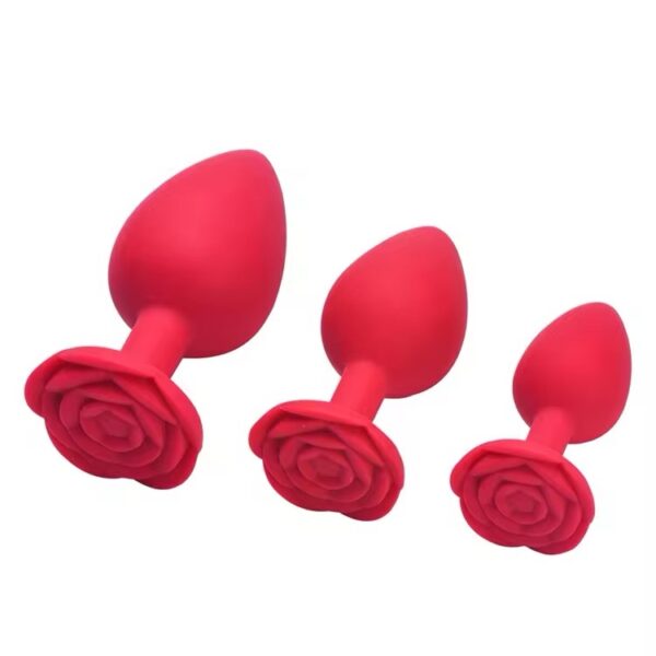 Rose Bloom Silicone Plug Set – 3PCS