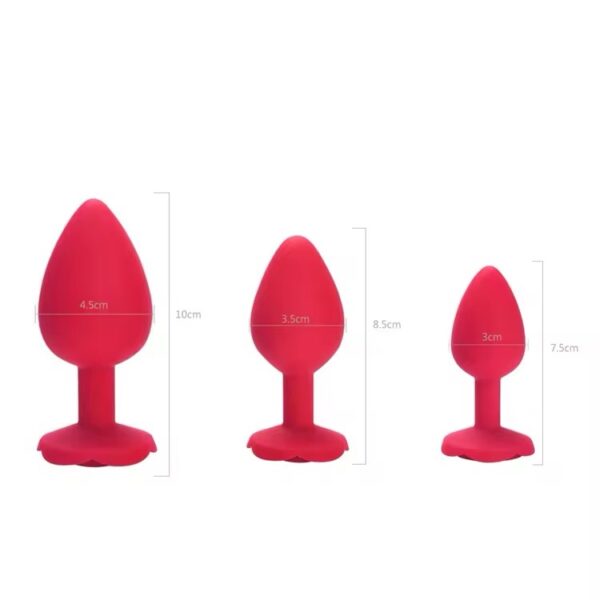 Rose Bloom Silicone Plug Set – 3PCS