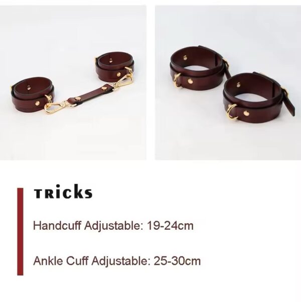 Bordeaux Dominance Leather 8 piece Kit